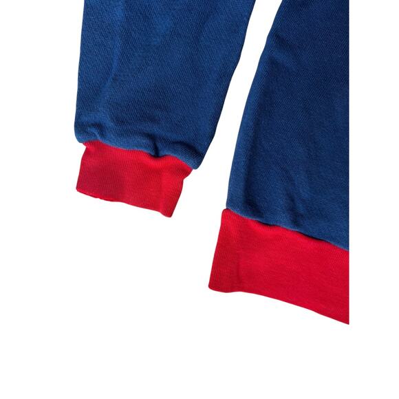 Vintage 80s Superman Embroidered Kids Sweatshirt Blue Rob Roy Made USA Size 10 - Picture 8 of 9